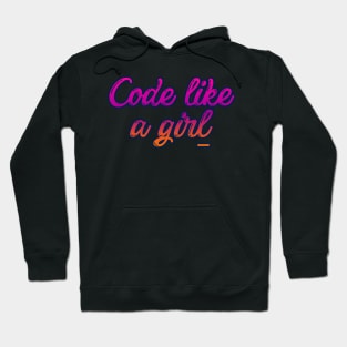 Code like a girl Hoodie